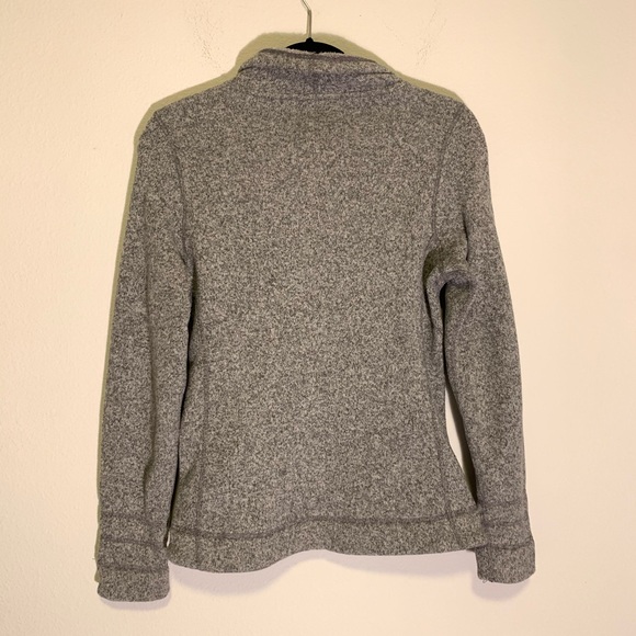 The North Face Light Gray Heather Fleece Jacket - Picture 5 of 5